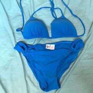 Blue bathing suit